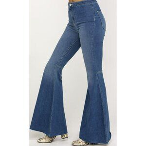 Free People Float On Flare Denim Jeans Size 25 NEW
